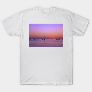 Sailboats in the Purple Glow T-Shirt